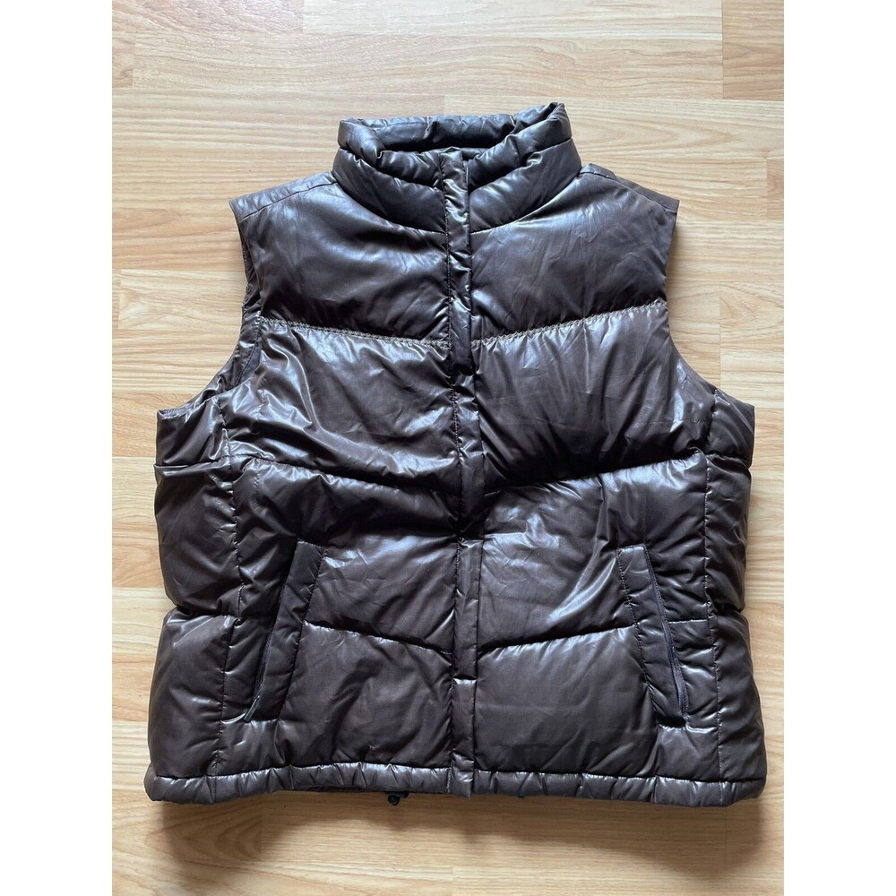 COLUMBIA DOWN PUFFY VEST Women's size XL Warm & Comfy  Brown